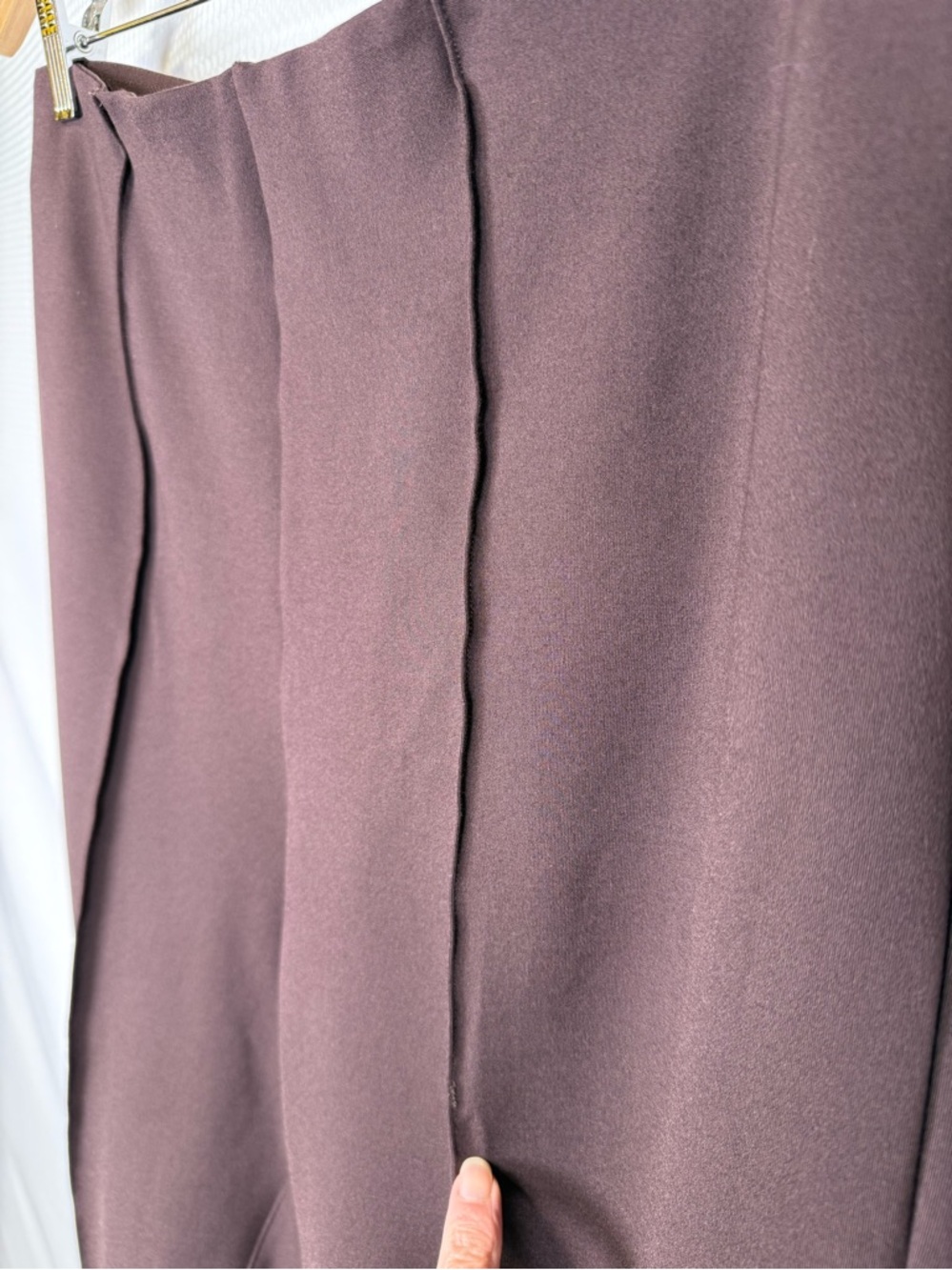 SPANX Micro Pont’e Flare Pants Size XL Deep Burgundy Boot Cut #20792R - Picture 14 of 14